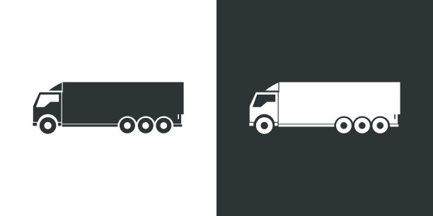 卡车。交通图标。图片下载