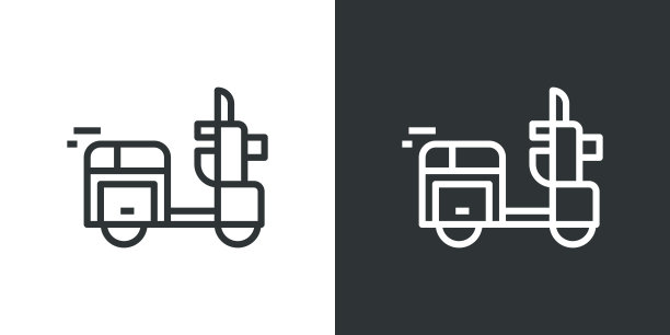 摩托车。交通图标图片下载