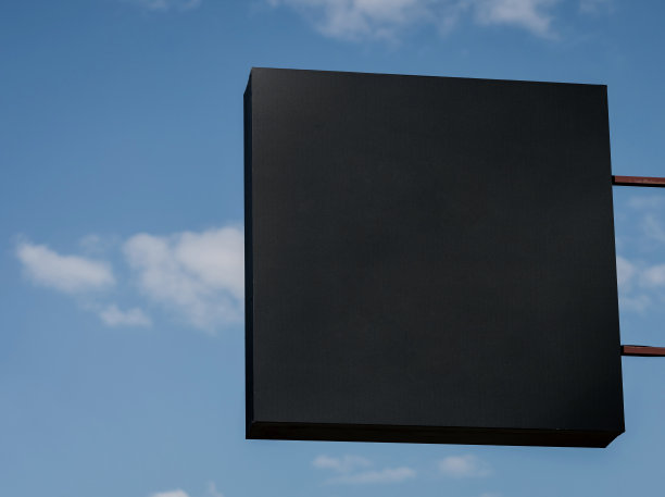 空白店面标识设计模型。图片下载