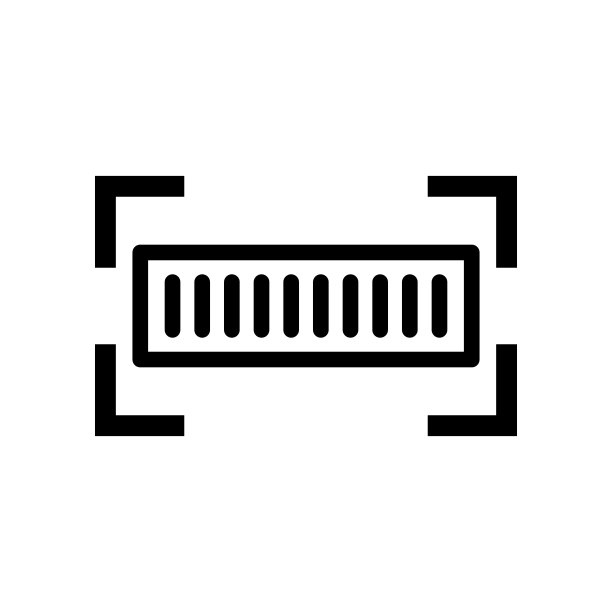 条码扫描图标。标识符。向量。图片下载