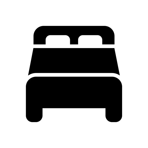 床上黑色的图标在白色图片下载