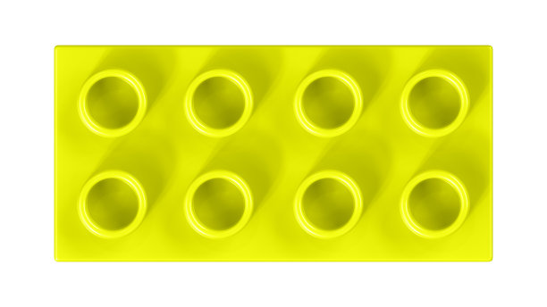 白色背景下的苦艾酒玩具块。图片下载