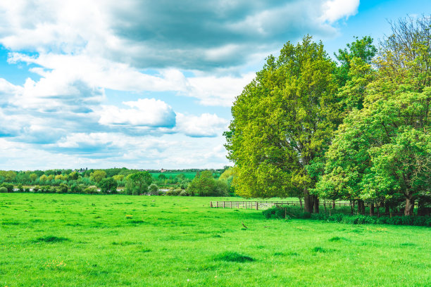 英国欧斯谷公园的夏季景观图片下载