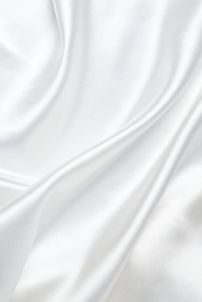 光滑优雅的白色绸缎织物可以用作背景图片下载