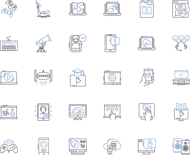 人工创新线图标集合图片下载