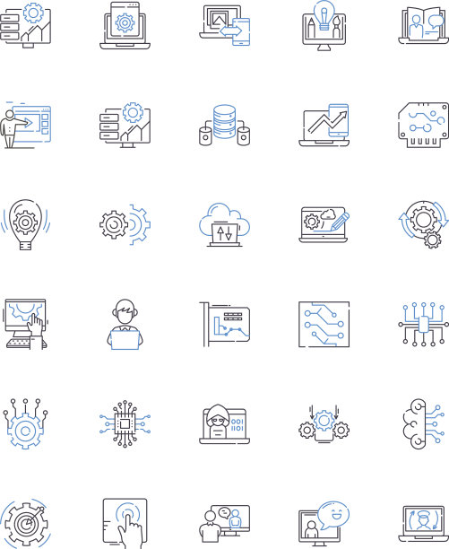 在线门户线图标集合可访问图片下载