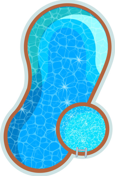 游泳池俯视图图片下载