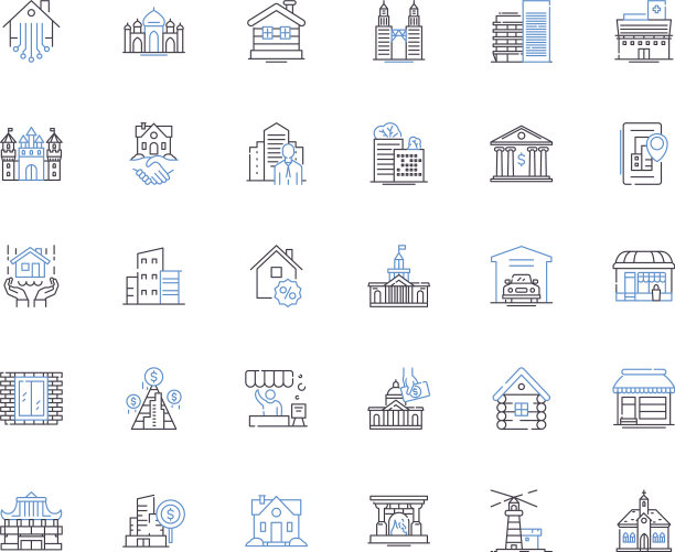 土地购买行图标收集财产图片下载