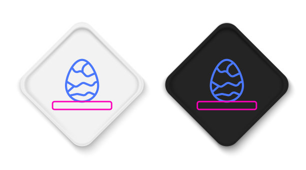 线条中国茶叶蛋图标孤立在白色背景。色彩缤纷的轮廓概念。向量图片下载