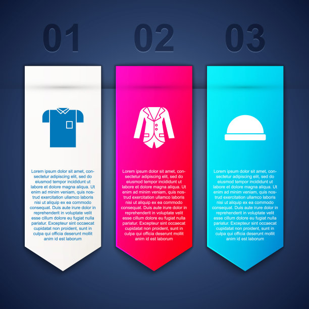 搭配Polo衫、运动夹克或夹克衫和无边帽。业务信息图表模板。向量图片下载