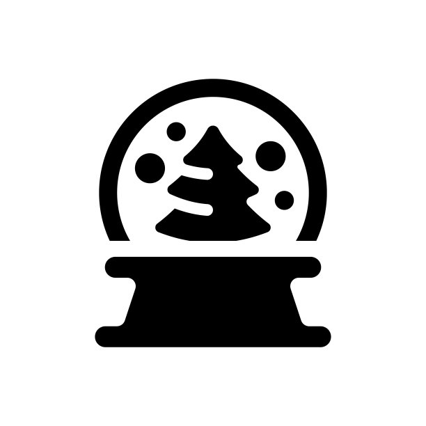雪花玻璃球/圣诞雪花玻璃球图标图片下载