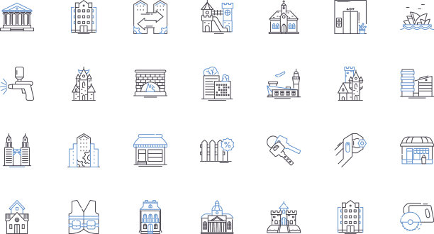 自卸卡车线路图标收集载重能力图片下载