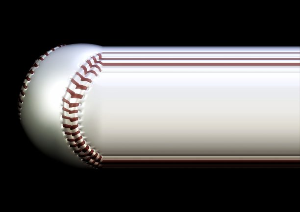 三维插图的艺术和抽象棒球图片下载