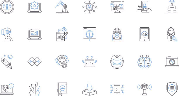 自动化流程线图标收集图片下载