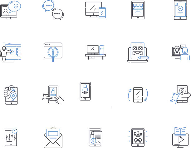 数码酸碱线图标收集摄影图片下载
