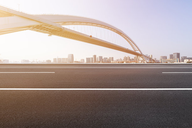 中国上海高桥城市道路图片下载