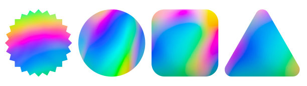 空白不干胶全息箔不干胶标签设置隔离在白色背景上图片下载