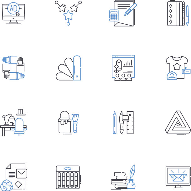 匠人线条图标集合匠人创意图片下载