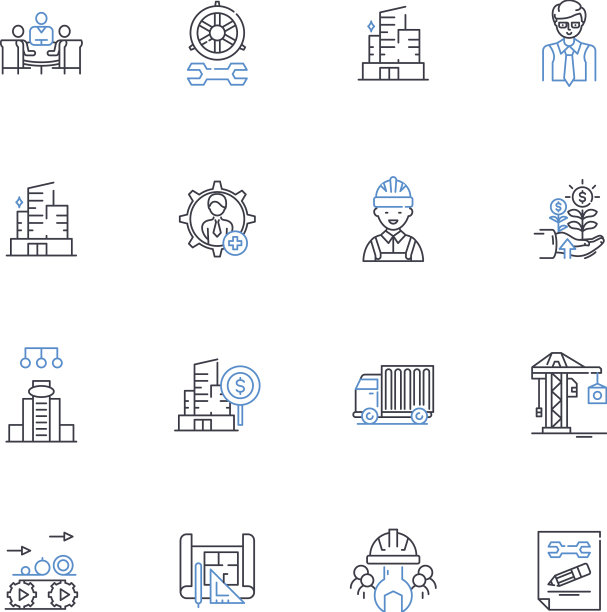 制作工作室线图标集合拍摄图片下载