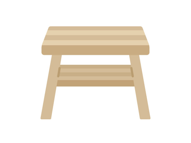 浴缸里的柏木椅子插图。图片下载