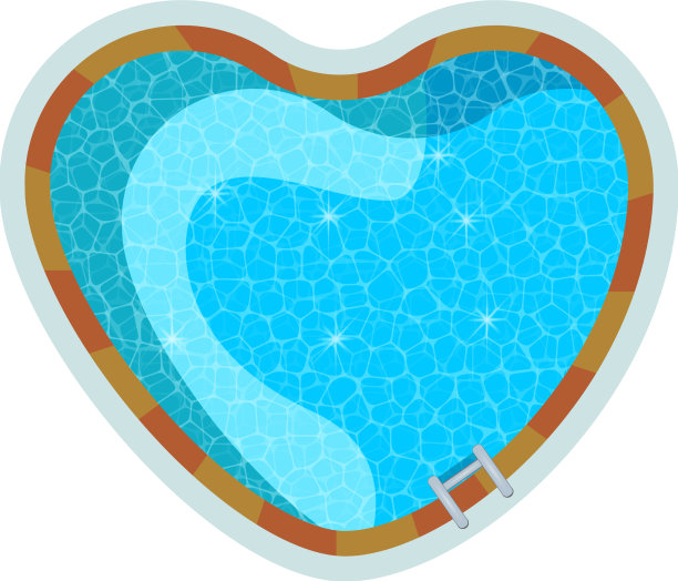 游泳池俯视图图片下载