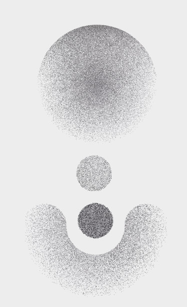 几何形状和小点。极简主义。半色调。绘画-艺术产品。图片下载