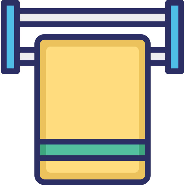 沐浴，织物矢量图标，可以很容易地编辑图片下载