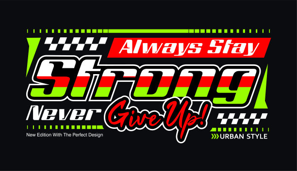 永远保持强大，激励赛车运动的口号图片下载