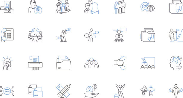 书写工具线条图标收集笔图片下载