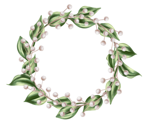 优雅的花环在一个圆形框架的绿色玫瑰叶和干装饰树枝水彩风格。白色背景上的数字插图。用于邀请、感谢或贺卡图片下载