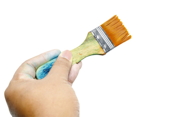 人手握脏画笔图片下载