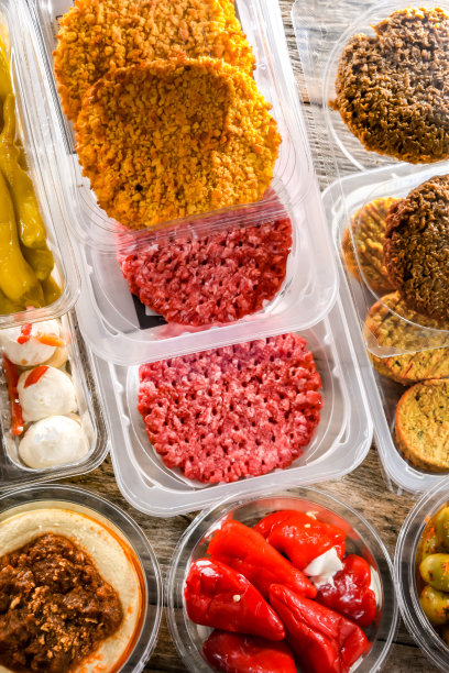 各种塑料盒预包装食品图片下载