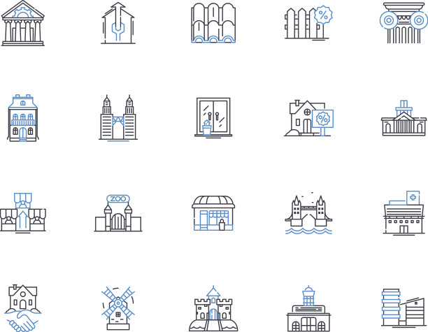 产品设计线条图标集合创新图片下载