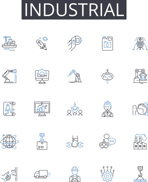 工业线条图标收集农业图片下载