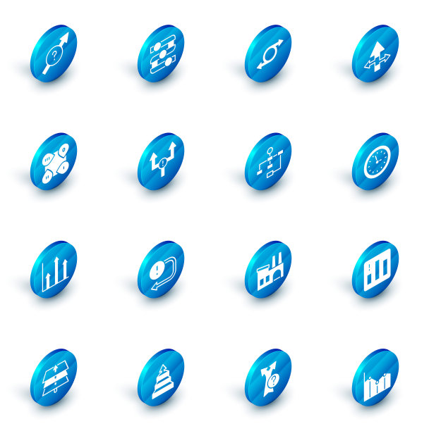 设置图形，图表，图表，箭头，信息图元素，饼信息图，时钟和层次结构图图标。向量图片下载