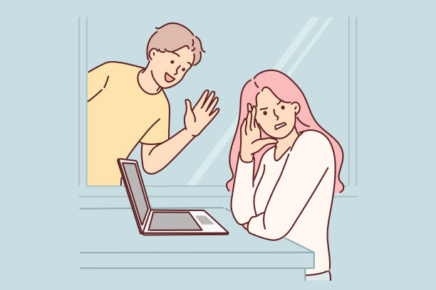 女人无视那些想要开始浪漫关系或邀请约会的烦人的跟踪者图片下载