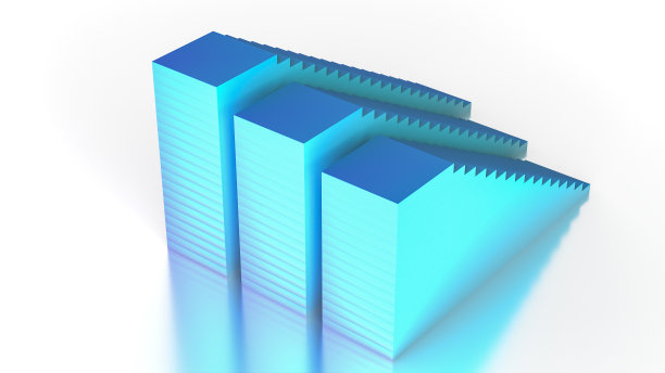 楼梯平台的3D插图图片下载