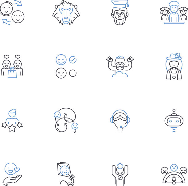 Wags线图标收集狗爱尾巴图片下载