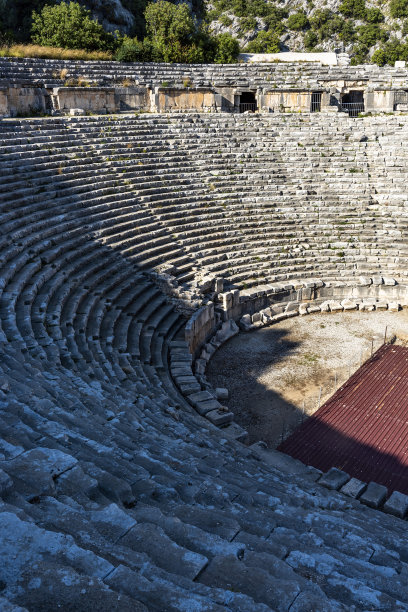 土耳其安塔利亚省德姆雷的古希腊罗马迈拉圆形剧场遗址图片下载