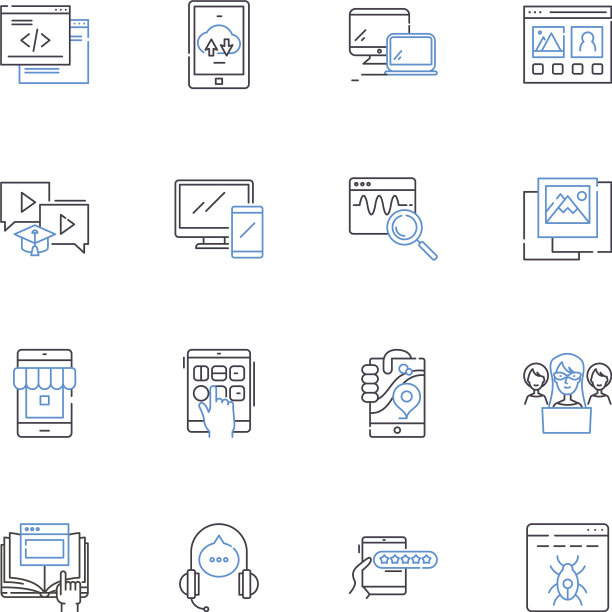 Pad线图标收集笔记功能齐全图片下载