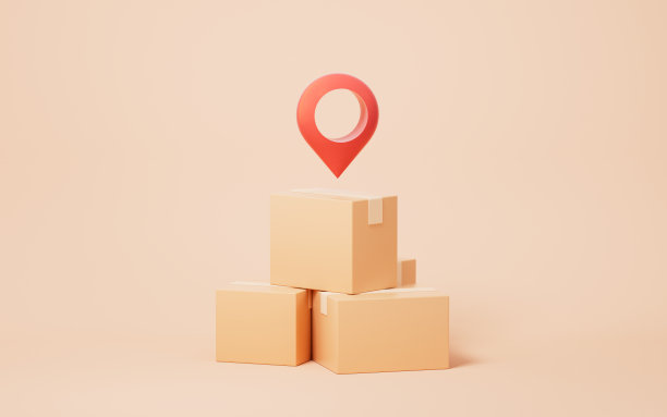 纸盒与物流和仓储概念，3d渲染。图片下载