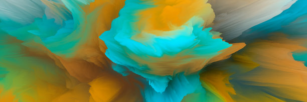 神奇的世界。超现实主义的景观。抽象的幻想背景。三维演示图片下载