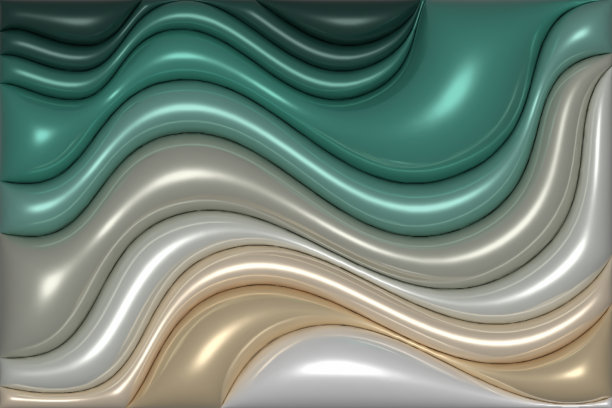 逼真的液体塑料3d渲染抽象图片下载