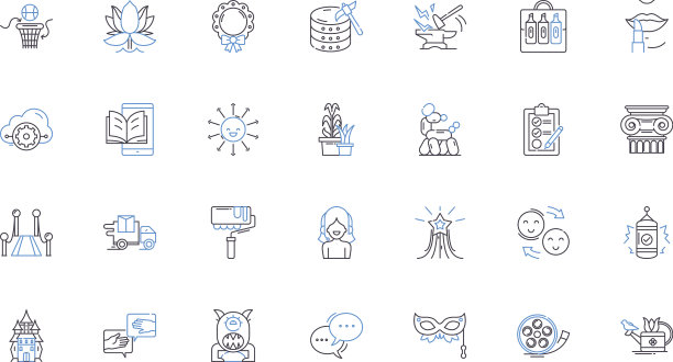 娱乐线图标集合嘉年华图片下载