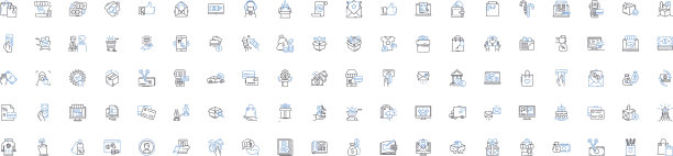杂货店线图标收集新鲜图片下载