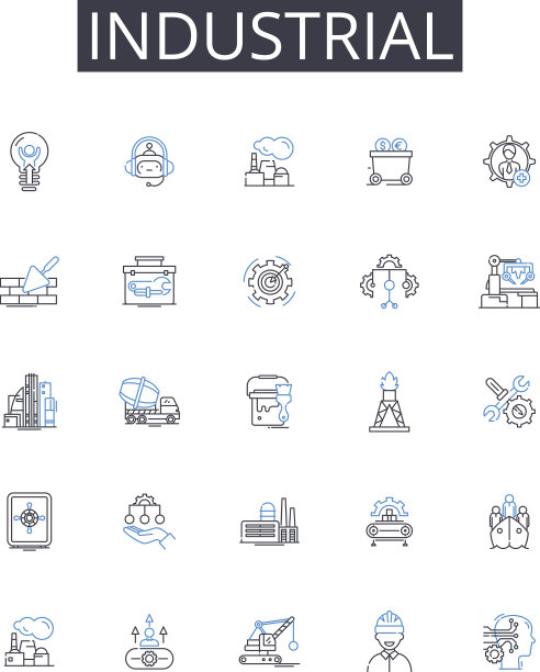 工业线条图标收集农业图片下载