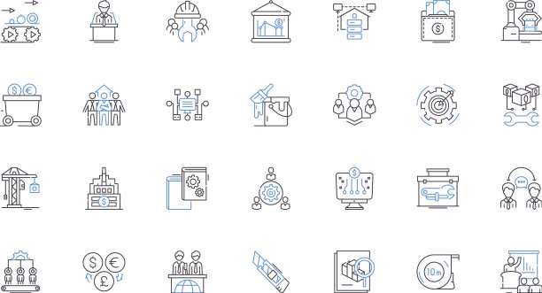 公司贸易线图标收藏进口图片下载