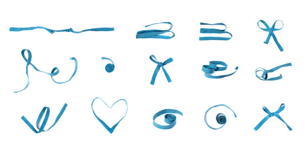 采购产品编织弓孤立，棉花绳弓，蓝色包装绳结，结的乡村礼物，蓝色绳弓图片下载