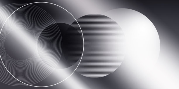 时尚的灰色优雅的波浪式横幅图片下载