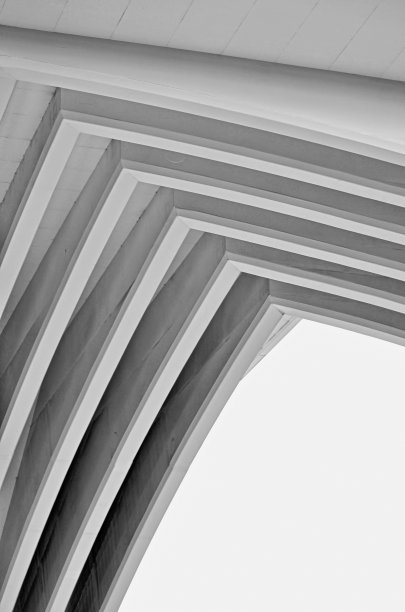 奥维耶多的黑白建筑图片下载